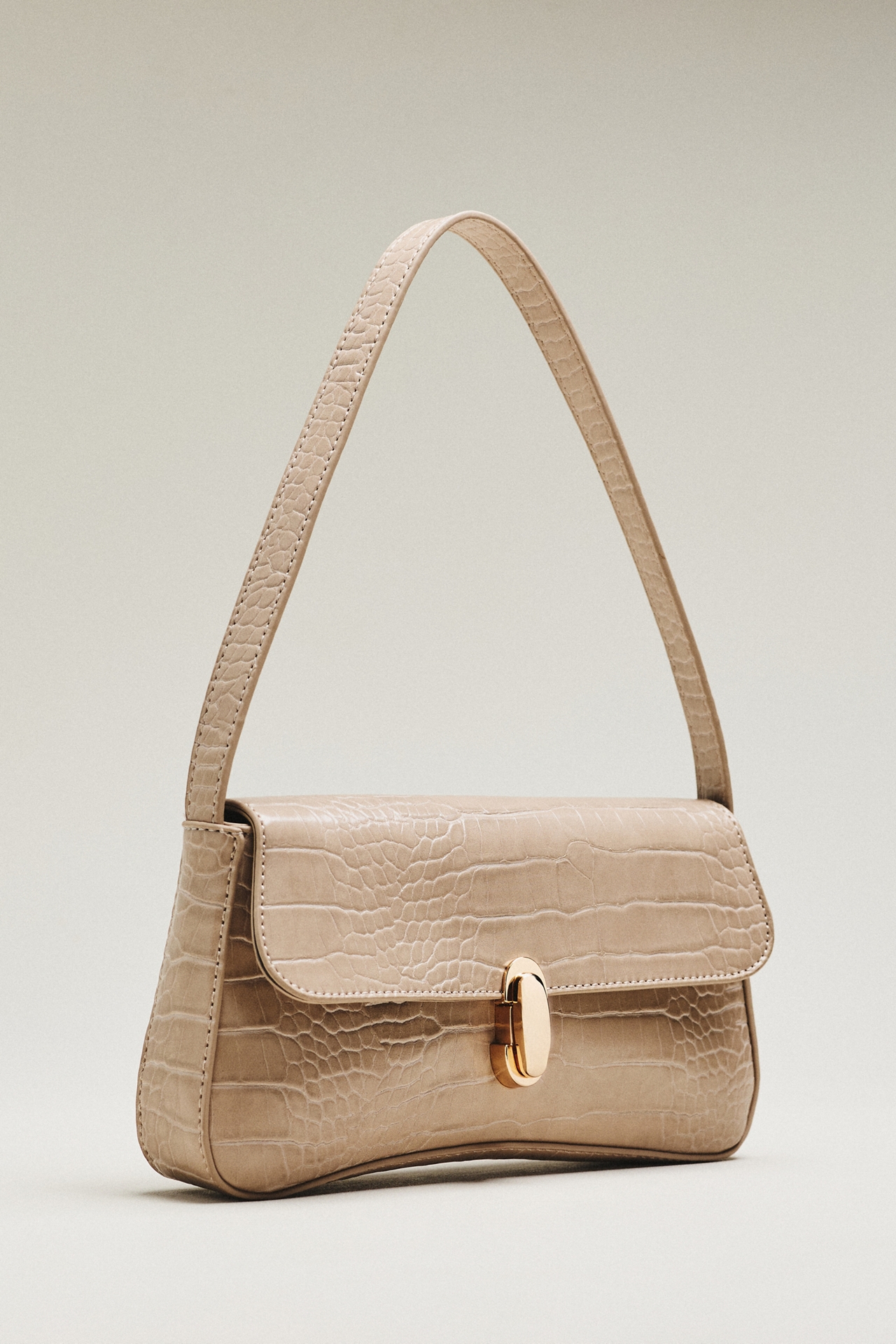 Maeve Faux-Leather Croc Purse