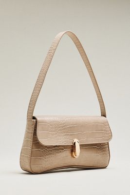 Maeve Faux Leather Croc Purse