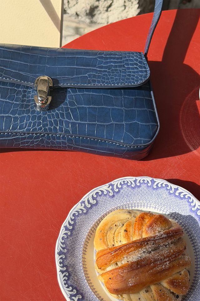 Maeve Faux-Leather Croc Purse #5