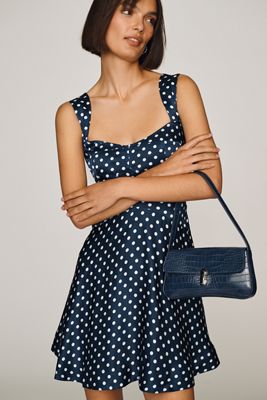 Maeve Faux-Leather Croc Purse