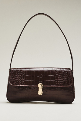 Maeve Faux-leather Croc Shoulder Bag In Multicolor