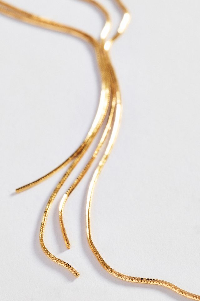 Fringe Y-Neck Necklace #1