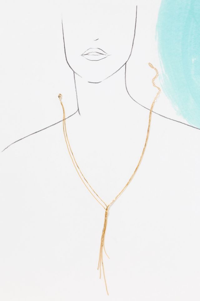 Fringe Y-Neck Necklace #3