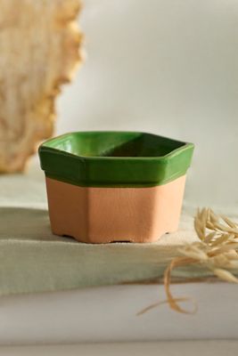 Dipped Hexagon Galestro Pot