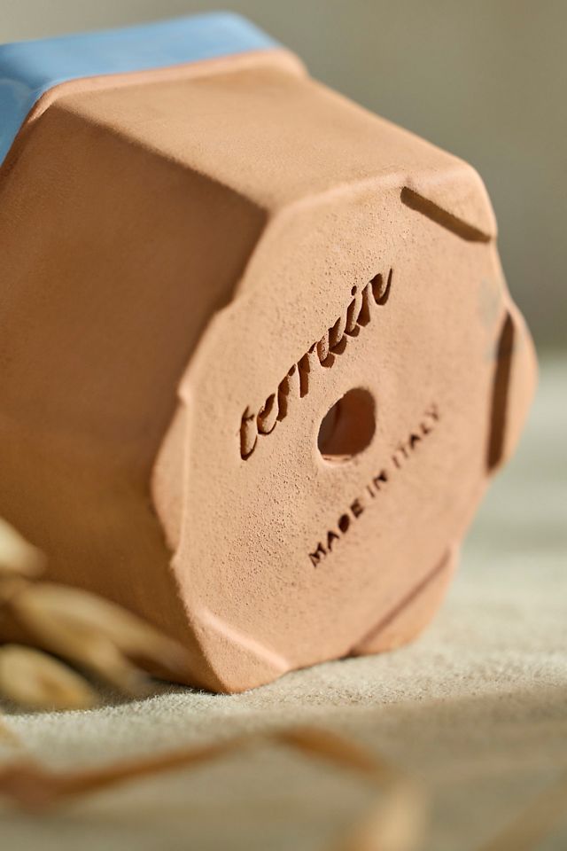 Dipped Hexagon Galestro Pot #2