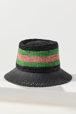 Brixton Ellee Festival Straw Bucket Hat
