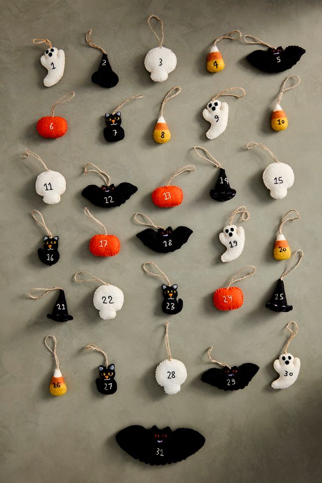 Halloween Icon Felt Ornaments, Set of 31 #4