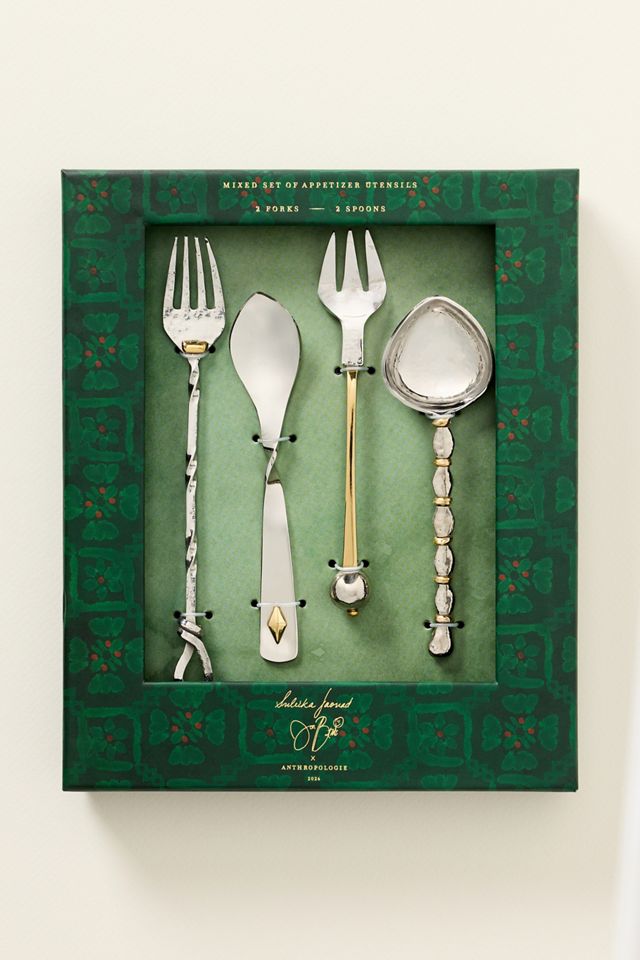 Suleika Jaouad & Jon Batiste Appetizer Utensils, Mixed Set of 4 #2