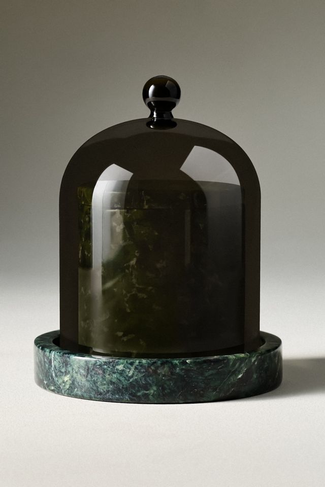 Poured New York Candle Cloche + Stone #2