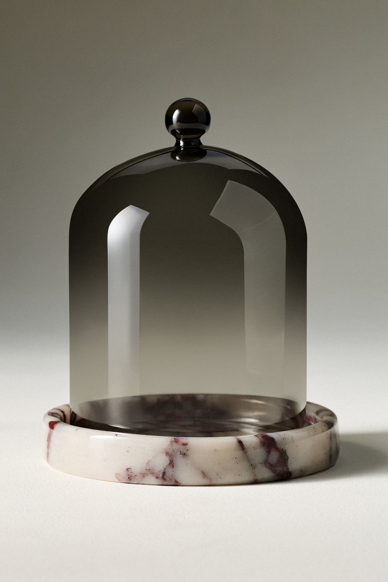 Poured New York Candle Cloche + Stone - Purple, One Size