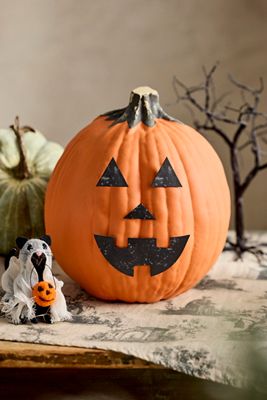 Mini Jack-o’-Lantern Pumpkin Stake Set