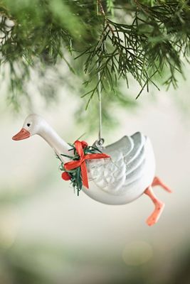 Goose Glass Ornament