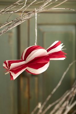 Striped Candy Paper Ornament