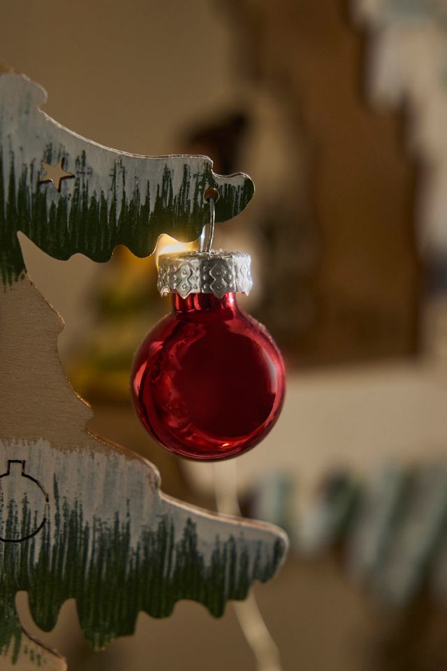 Illuminated LED Carved Wooden Christmas Scene #1