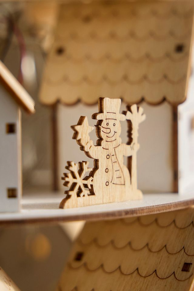 Illuminated LED Wooden Advent Tower #2