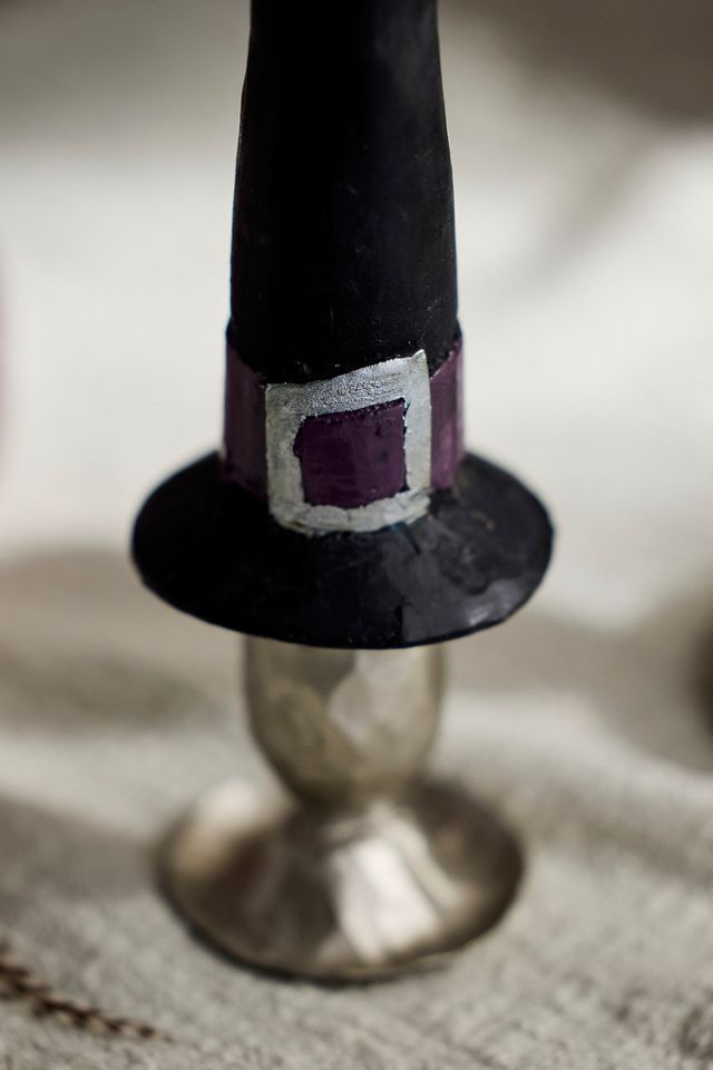 Witch Hat Taper Candles, Set of 2 #1