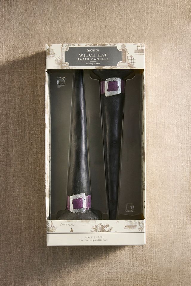 Witch Hat Taper Candles, Set of 2 #2