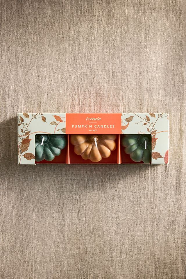 Mini Pumpkin Candles, Set of 3 #2