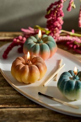 Mini Pumpkin Candles, Set of 3