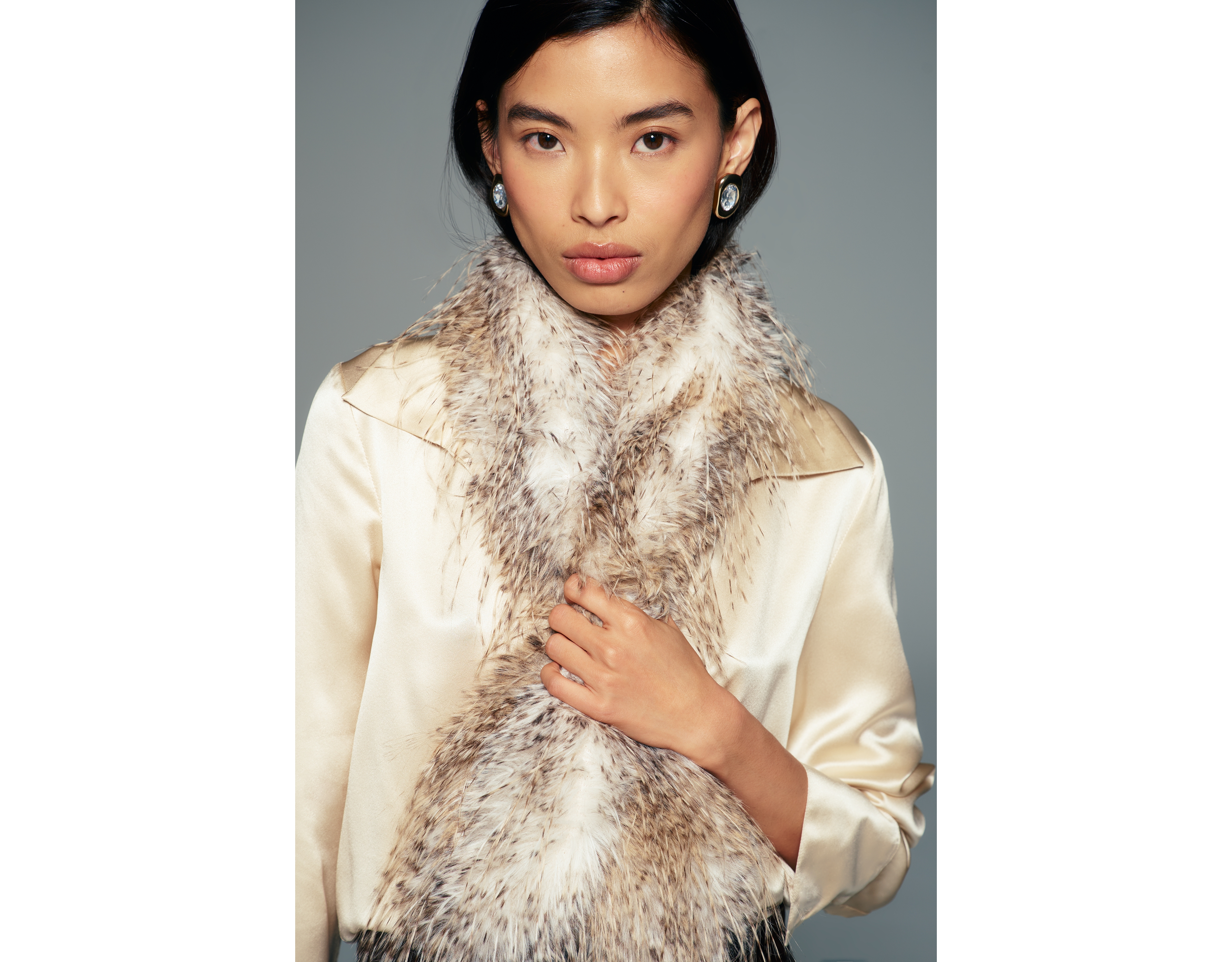 Anna Sui Faux Fur Scarf