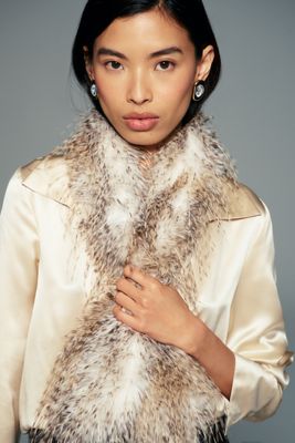 Anna Sui Faux Fur Scarf