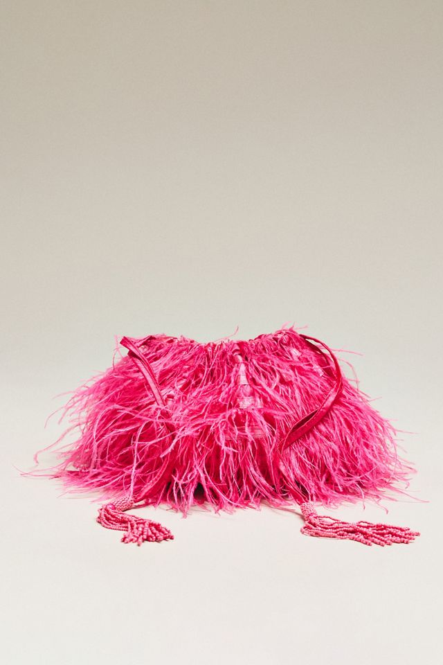 Frances Valentine Feather Pouf Handbag #1