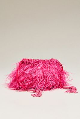 Frances Valentine Feather Pouf Handbag