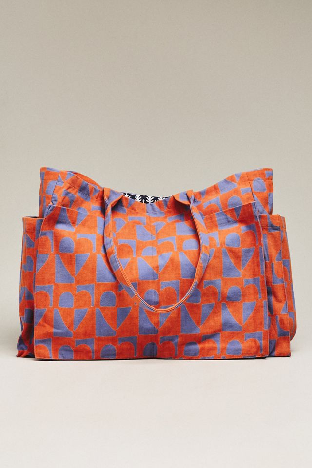SZ Blockprints Picnic Tote Bag #1