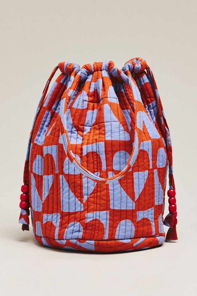SZ Blockprints Bucket Satchel Bag #1