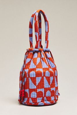 SZ Blockprints Bucket Satchel Bag