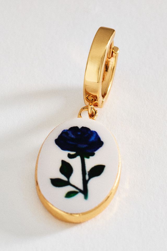 Ceramic Huggie Earrings #1