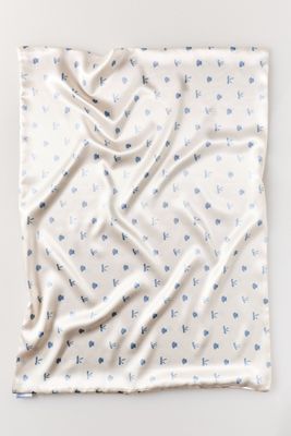 KITSCH Coastal Cottage Print Satin Standard Pillowcase