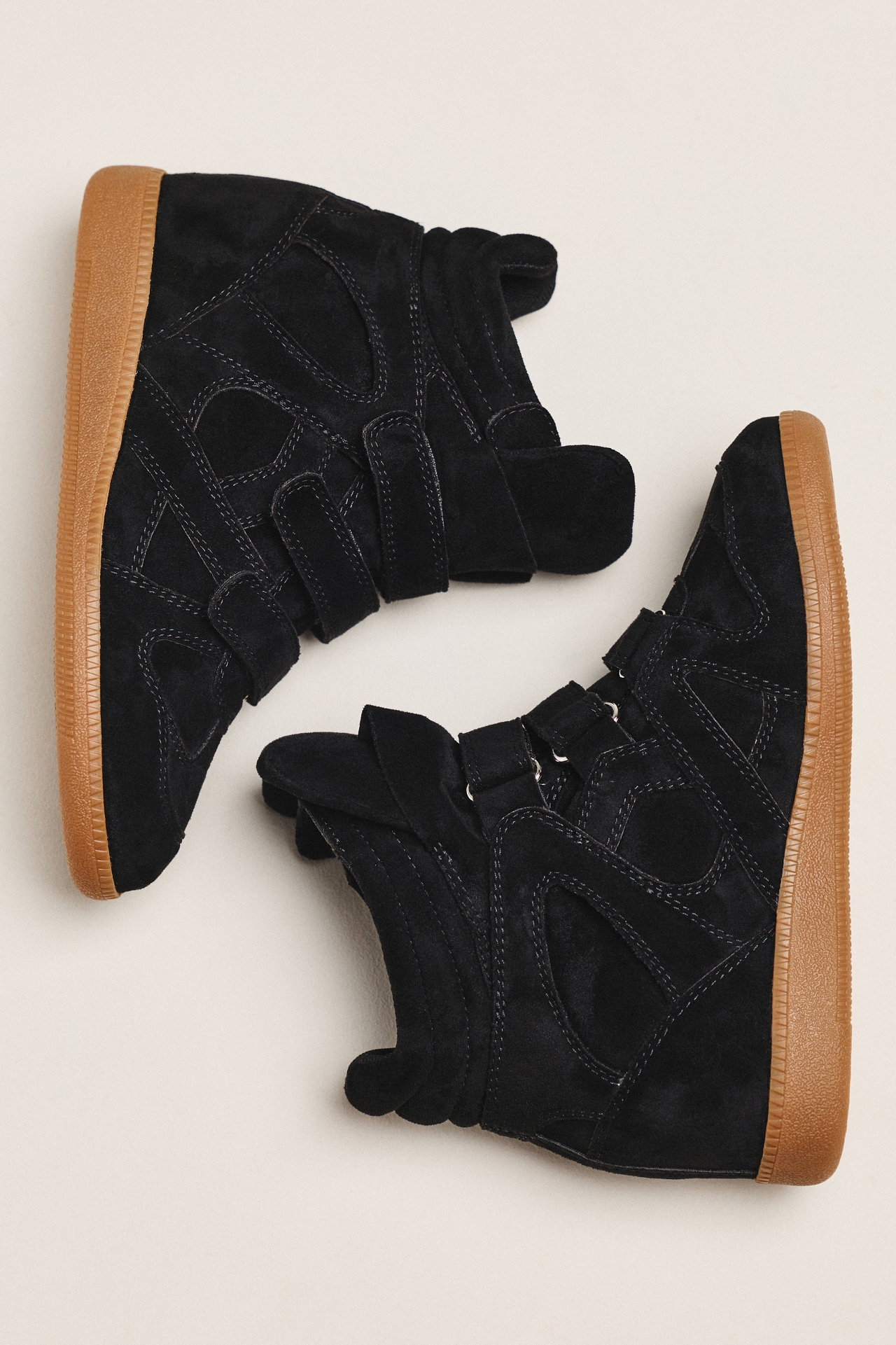 Silent D Sara High-Top Wedge Sneakers