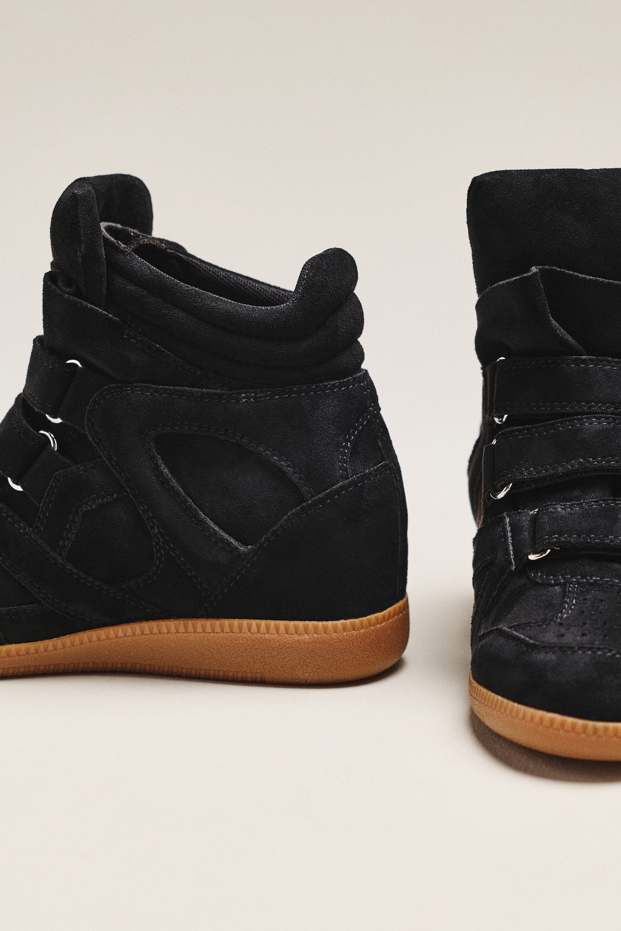 Silent D Sara High-Top Wedge Sneakers