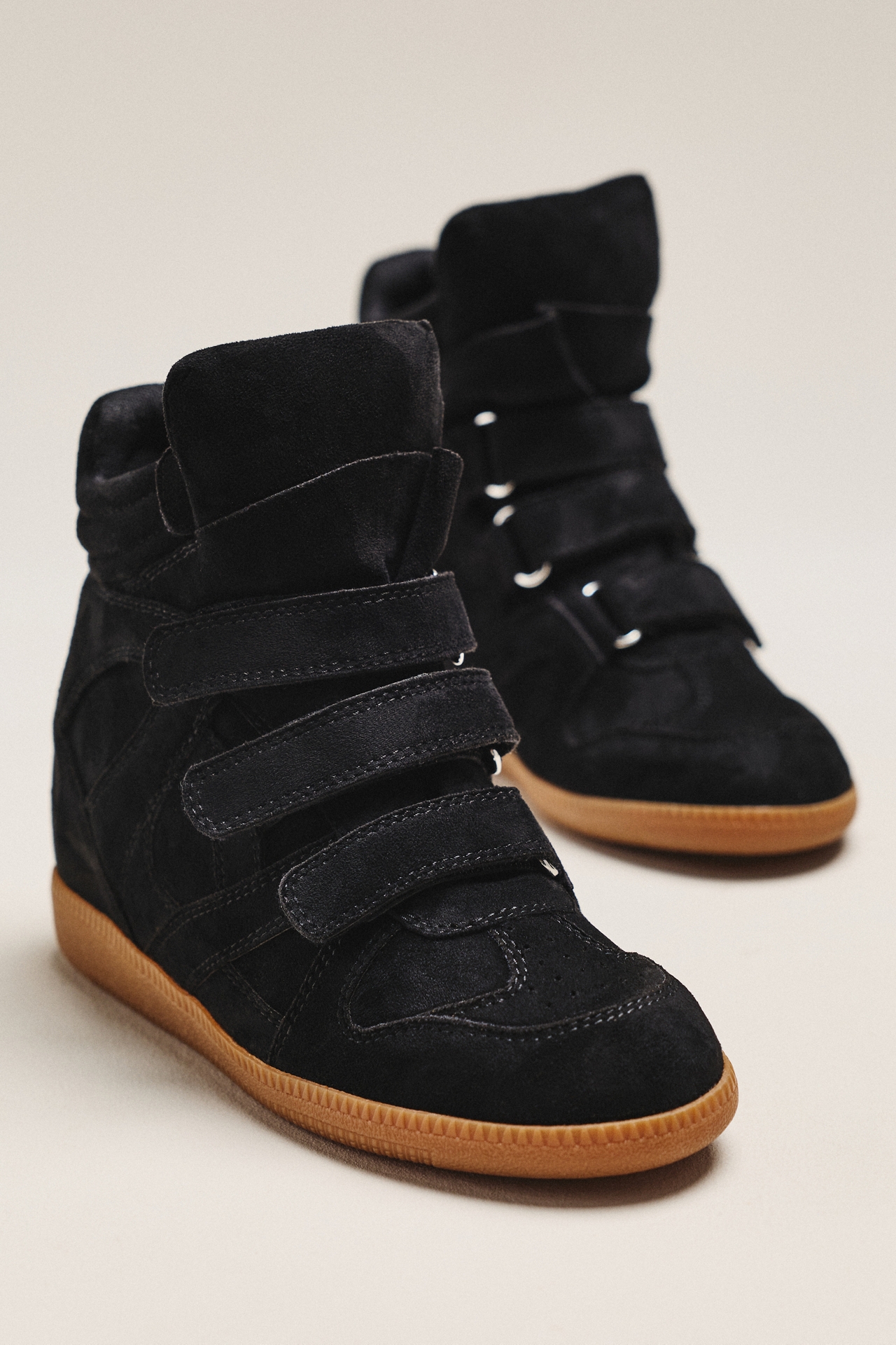 Silent D Sara High-Top Wedge Sneakers
