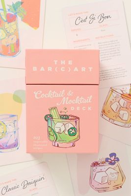 The Bar Cart Cocktail & Mocktail Recipe Card Deck