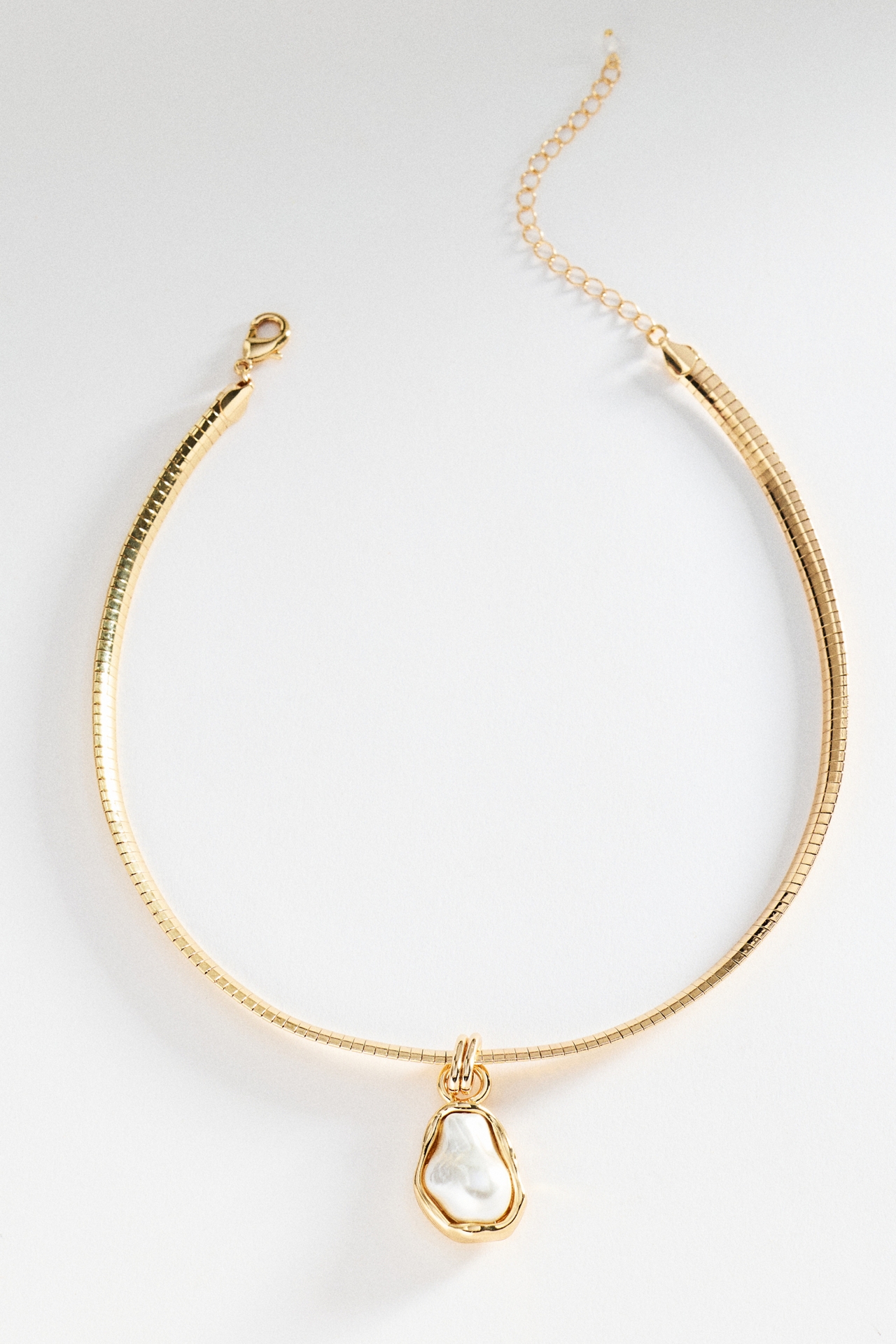 Pearl Pendant Statement Necklace