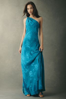 Hemant & Nandita One-Shoulder Maxi Dress