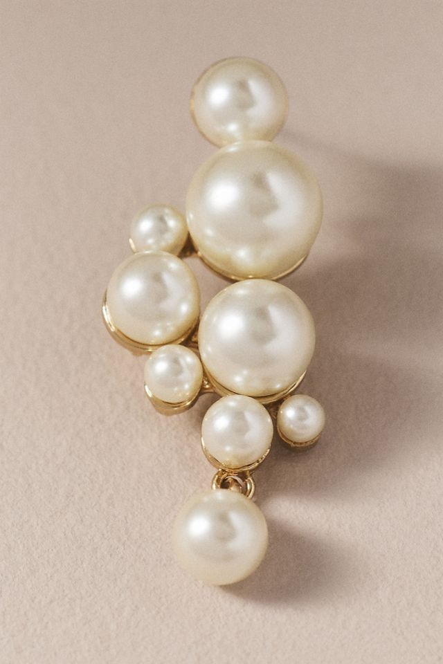 Twigs & Honey Pearl Droplet Earrings #2