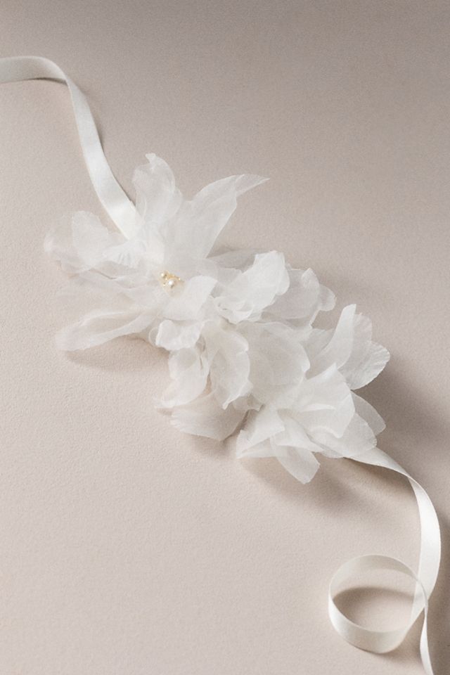 Twigs & Honey 3D Dahlia Silk Wrap Necklace  #1