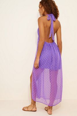 knee length dresses for ladies Ivory and Blue Floral Strapless Maxi Dress