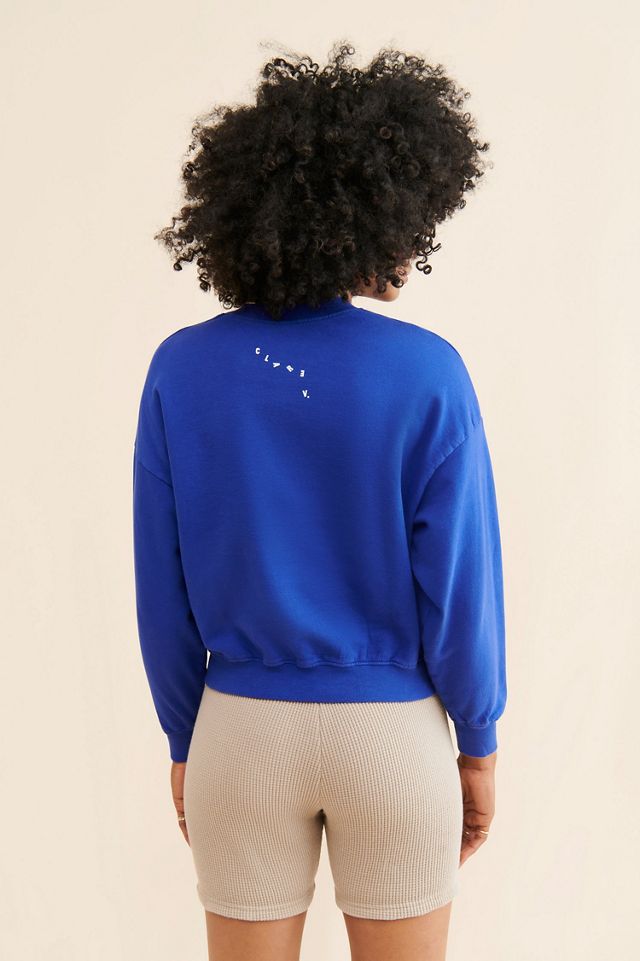 Clare V Discothéque Crew Neck Sweatshirt #1