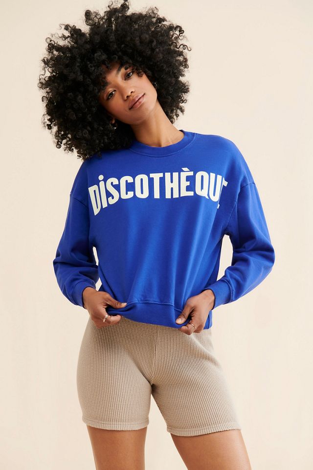 Clare V Discothéque Crew Neck Sweatshirt #2