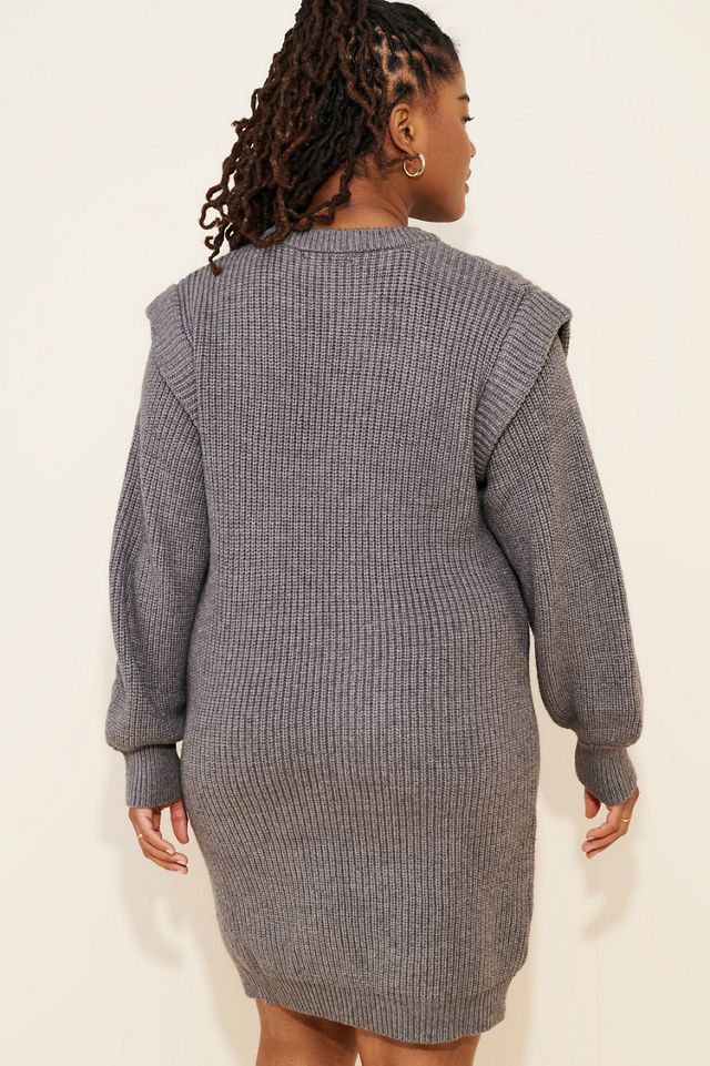 Eloquii Long-Sleeve Mini Sweater Dress #1