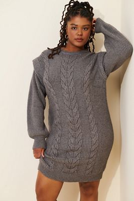 Amadi Leah Cable Knit Sweater Dress | Anthropologie