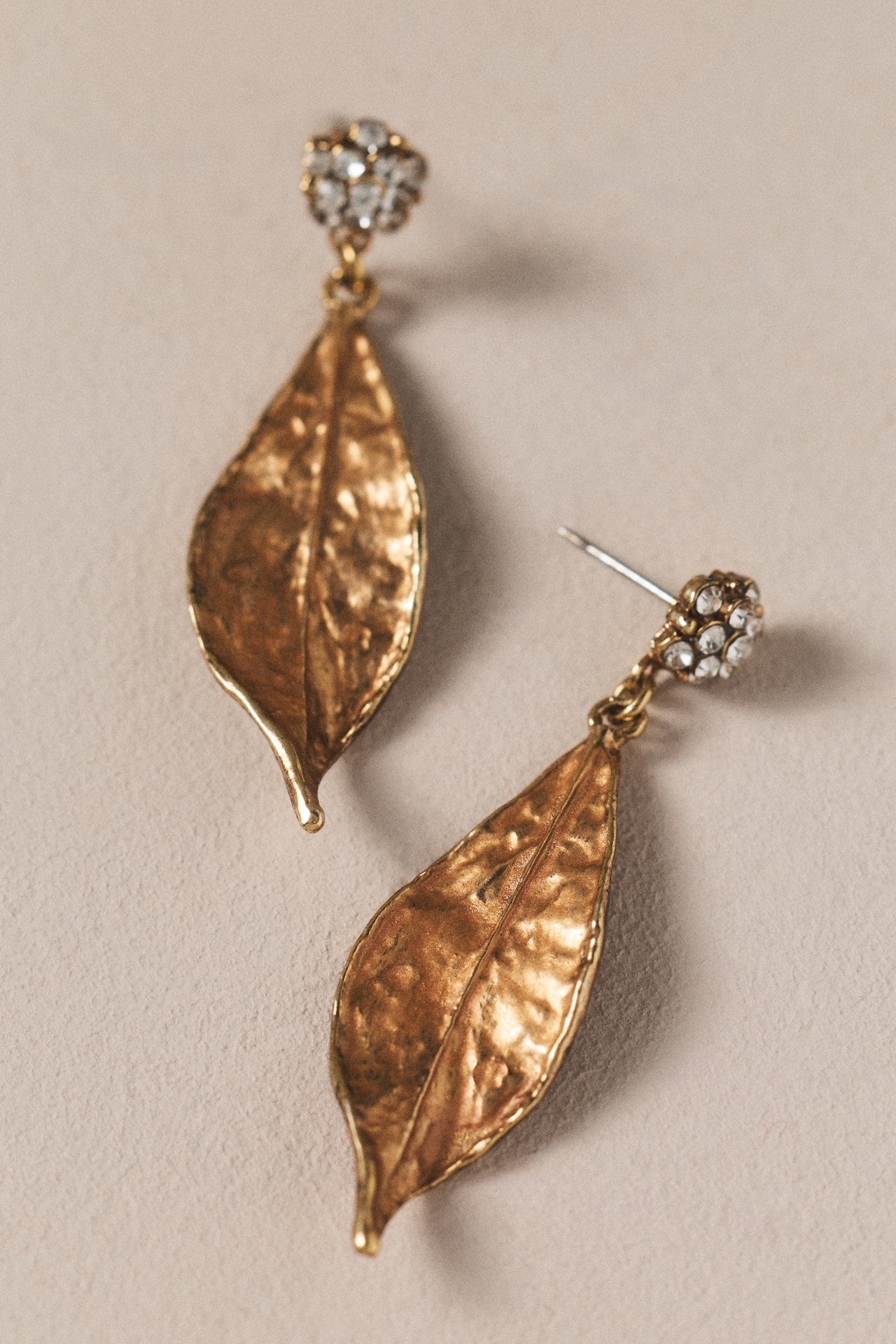 Twigs & Honey Antique Leaf Drop Earrings
