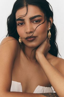 Twigs & Honey Antique Leaf Drop Earrings