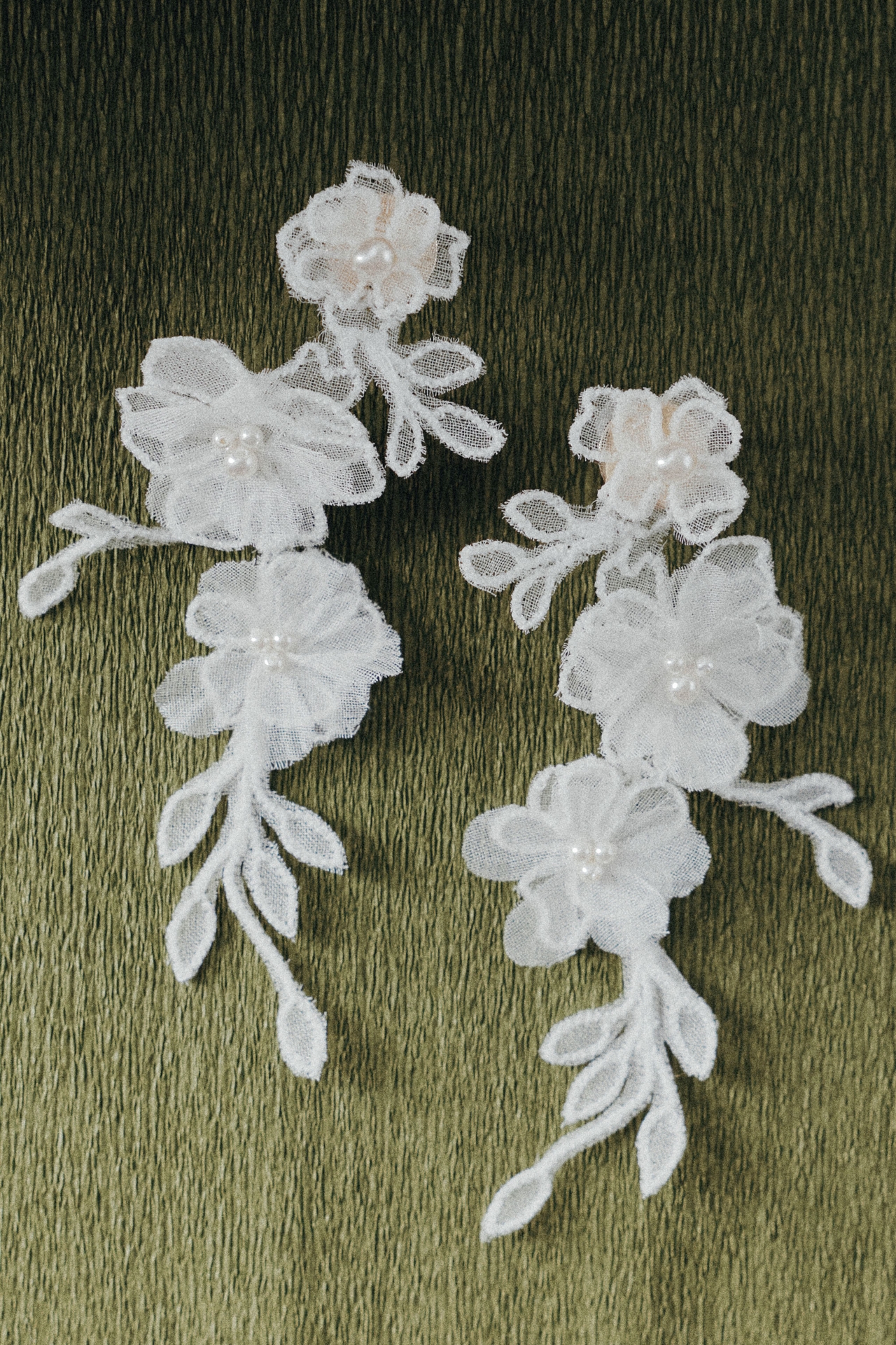 Twigs & Honey Silk Embroidered Drop Earrings