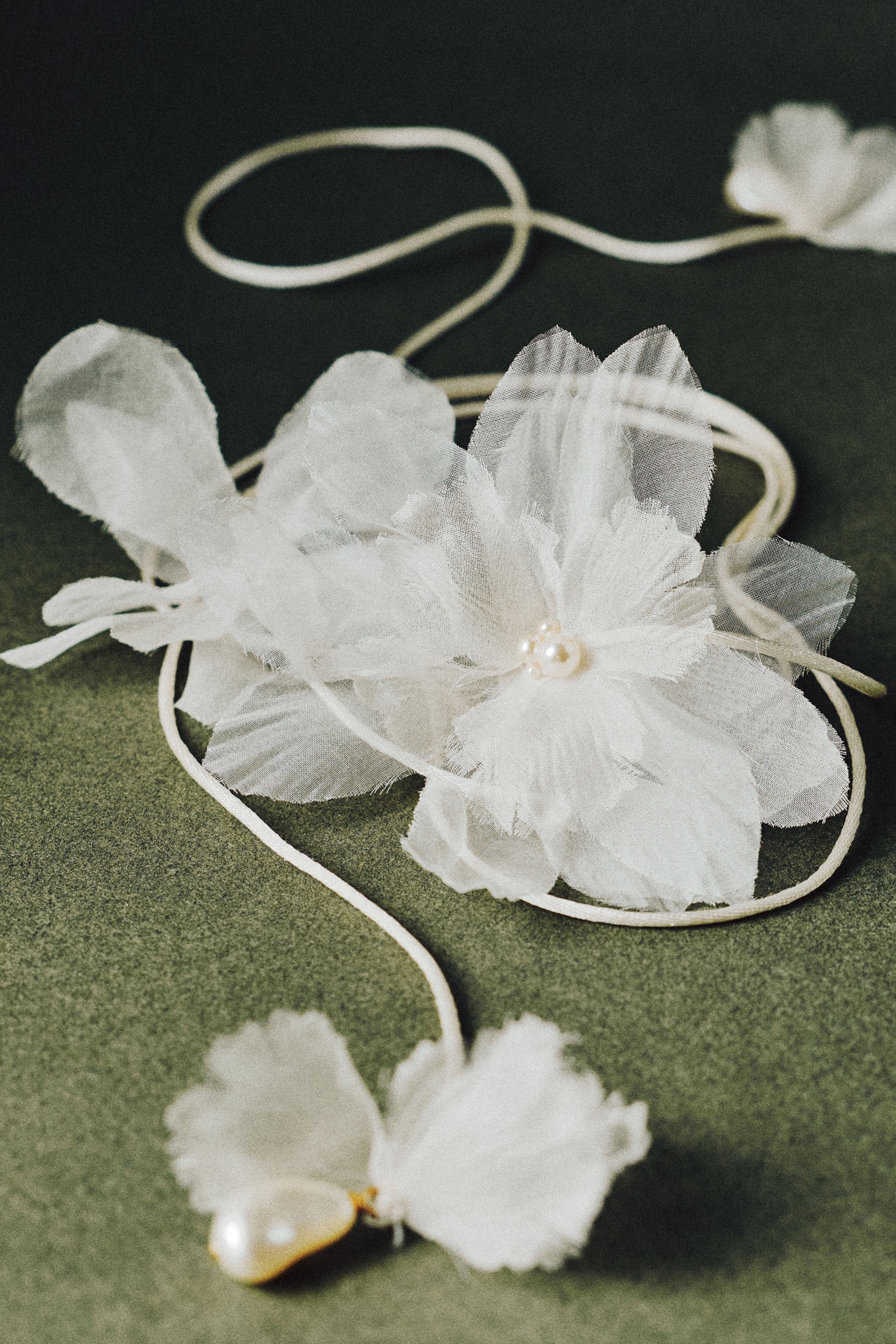 Twigs & Honey Silk Organza Magnolia Scarf Wrap
