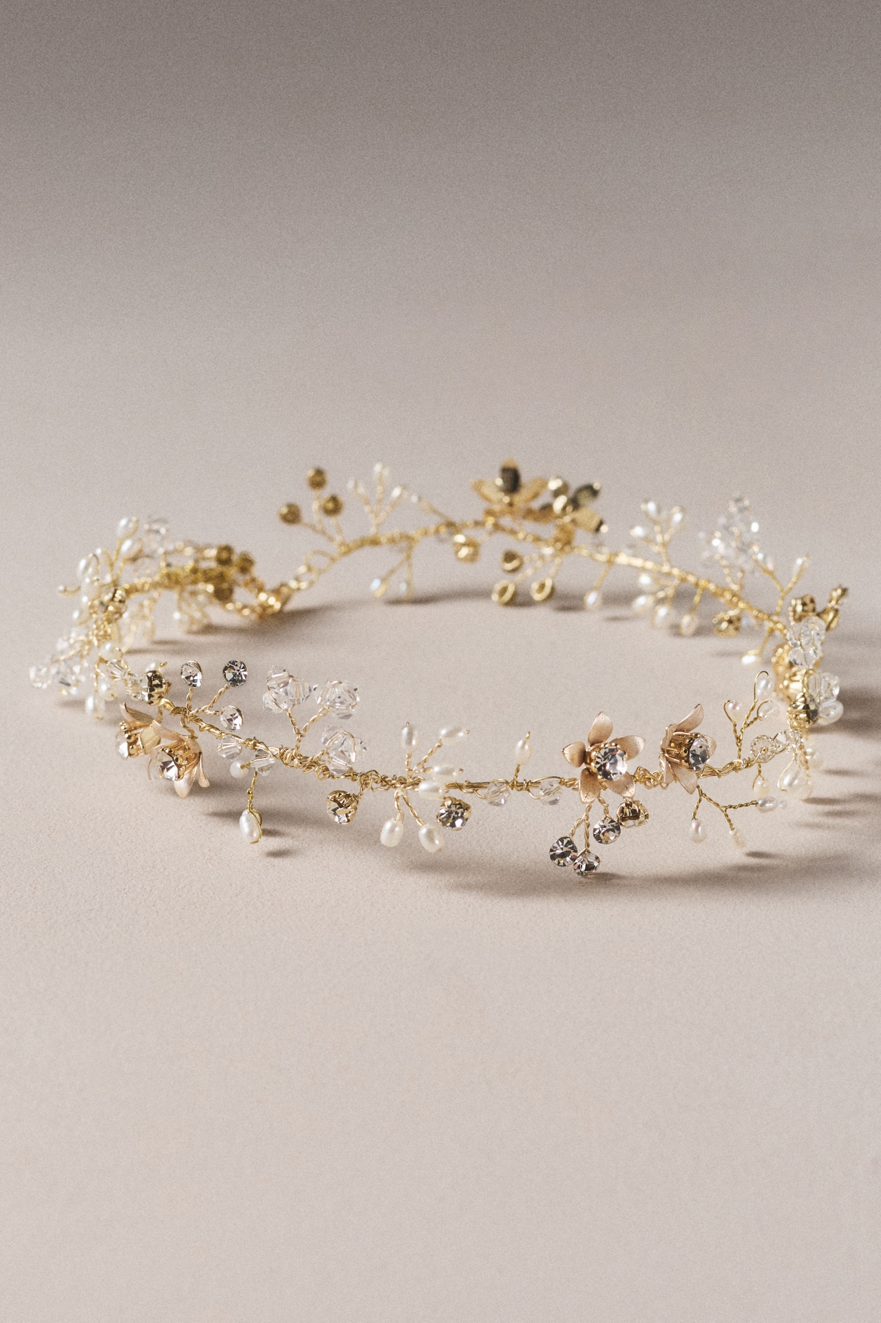 Twigs & Honey Flower Vine Pearl and Crystal Convertible Piece